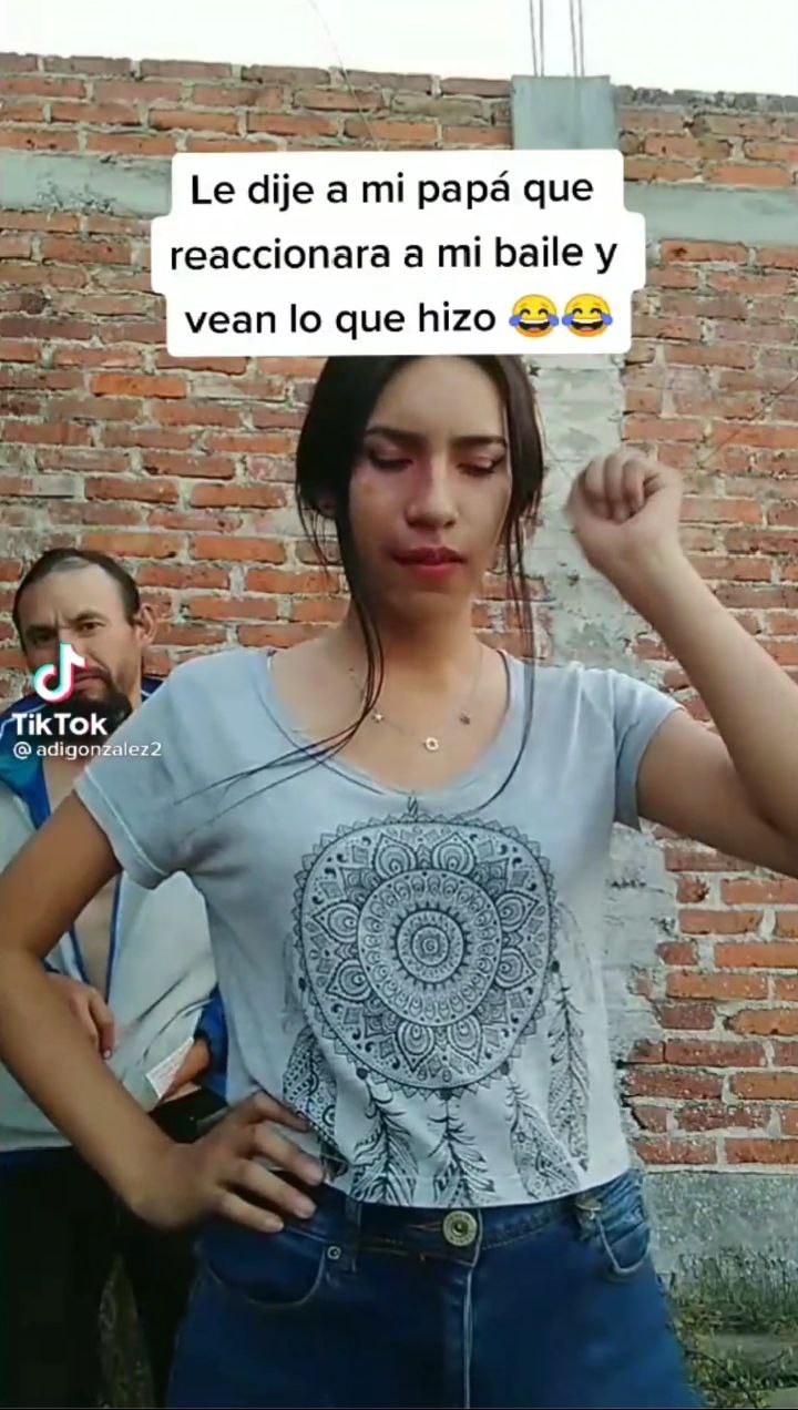 TikTok   Le dije a mi papá que reaccionara a mi baile y vean lo que hizo